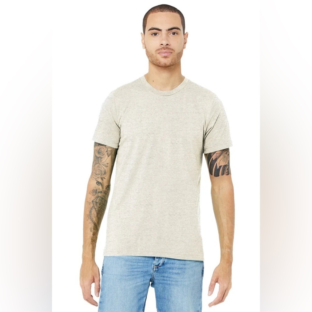 Bella Canvas Oatmeal Heather Tee 2XL Minimalist Normcore Basic